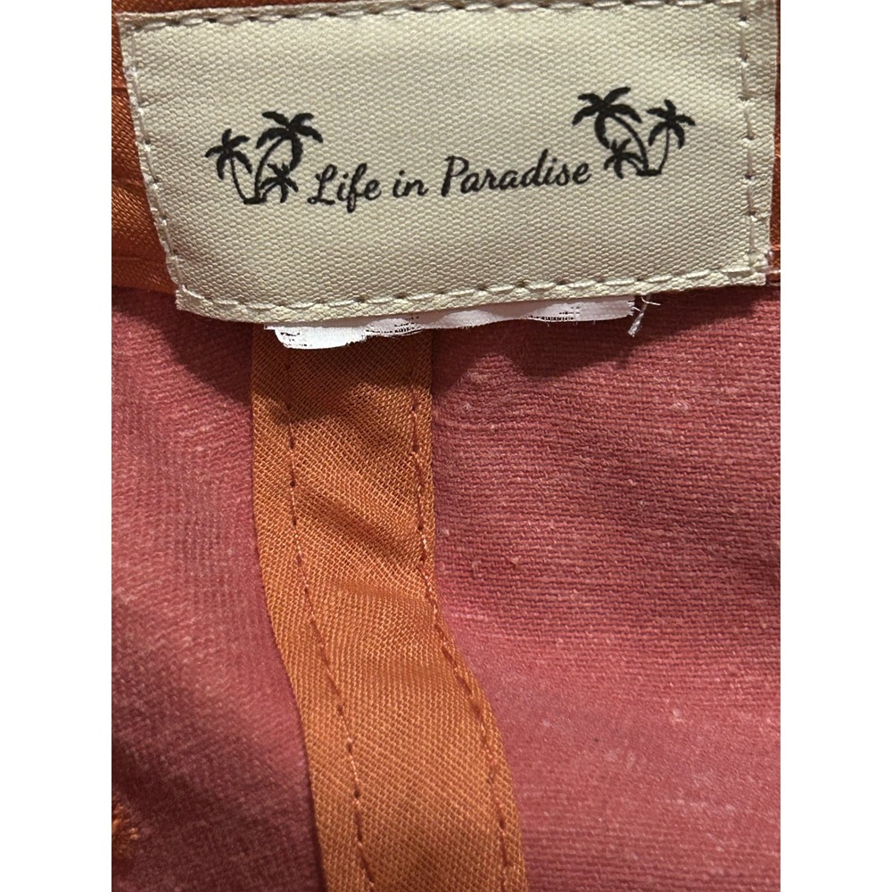 Life In Paradise KEY WEST Cap Dad Hat Washed Burnt Orange Sailboat Strapback - Picture 10 of 10